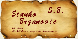 Stanko Brzanović vizit kartica